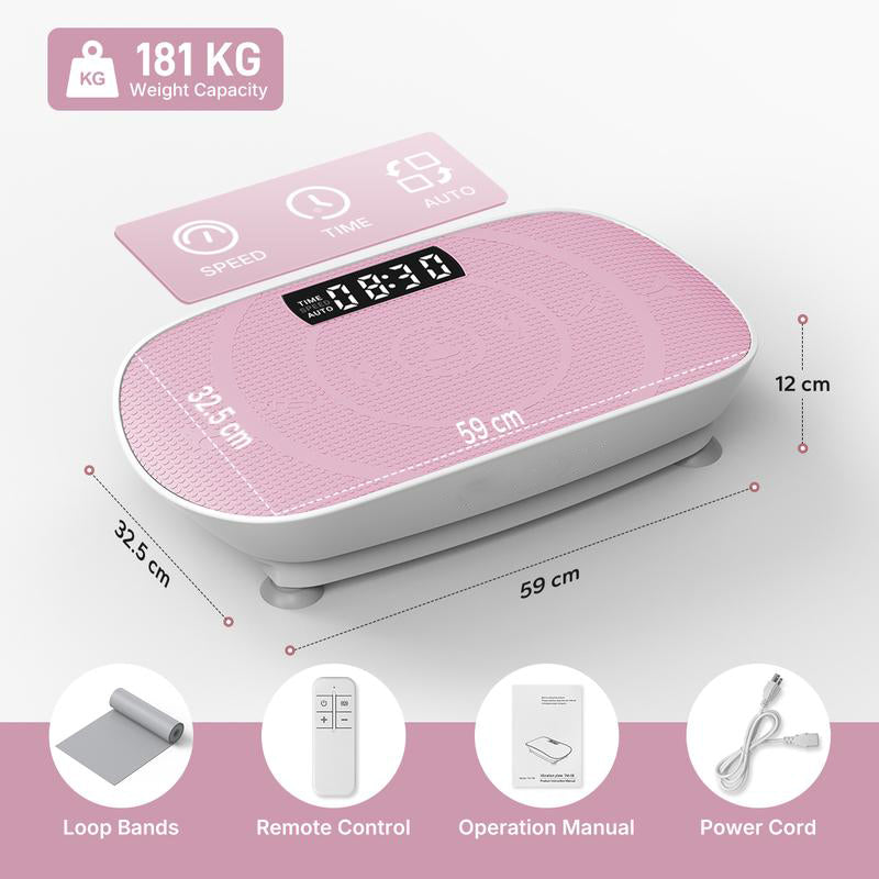 Vibration Plate Exercise Machine Max User Weight 181KGS
