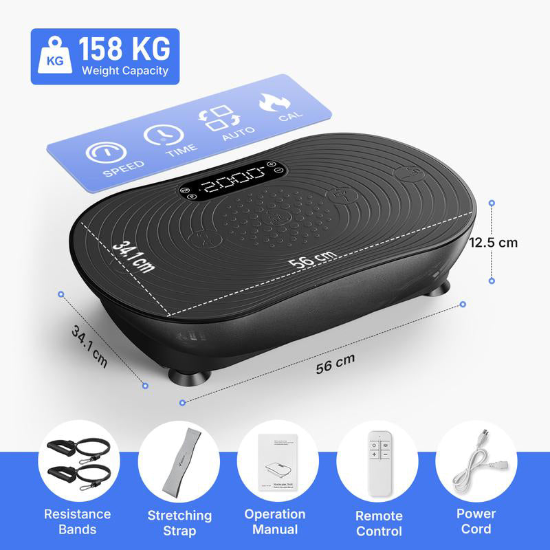 Vibration Plate Exercise Machine Max User Weight 181KGS